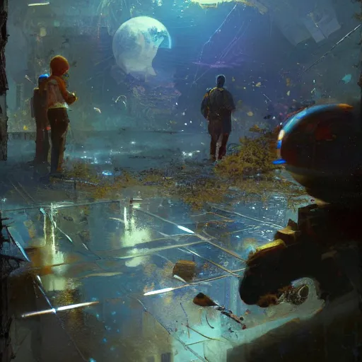 Image similar to a glitch in space time and reality, craig mullins