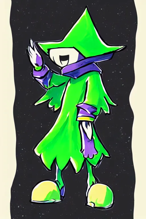 Prompt: ralsei from deltarune, painting