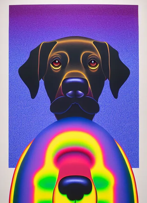 Image similar to dog by shusei nagaoka, kaws, david rudnick, airbrush on canvas, pastell colours, cell shaded!!!, 8 k