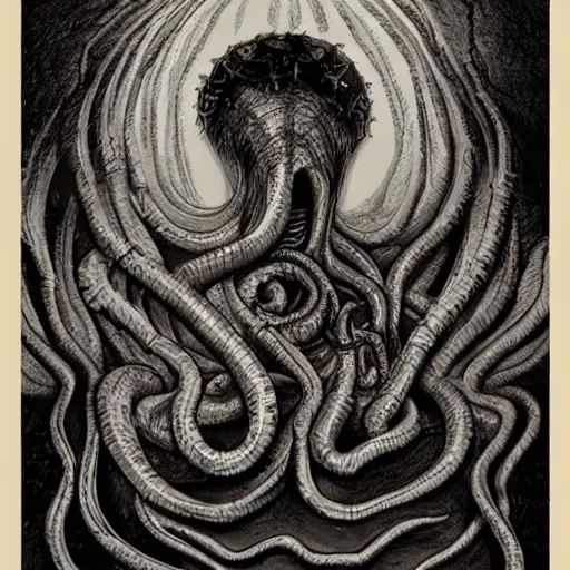 Image similar to a portrait of an eldritch horror