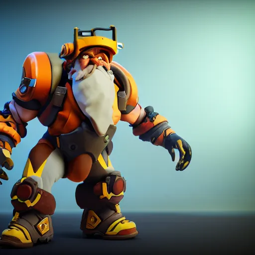 Prompt: torbjorn from overwatch as child, overwatch design, octane render, 4 k, ingame shot