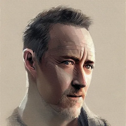 Prompt: an egg with the face of edward norton, concept art by greg rutkowski, artgerm and ruan jia