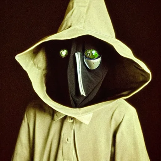 Image similar to teenage plague doctor prom photo. extremely lush lifelike detail. award - winning digital art by ansel adams, roger deakins, steichen. surreal scientific photoillustration, masterpiece, artstation, shutterstock polycount contest winner, biomorphic. child larva plague doctor