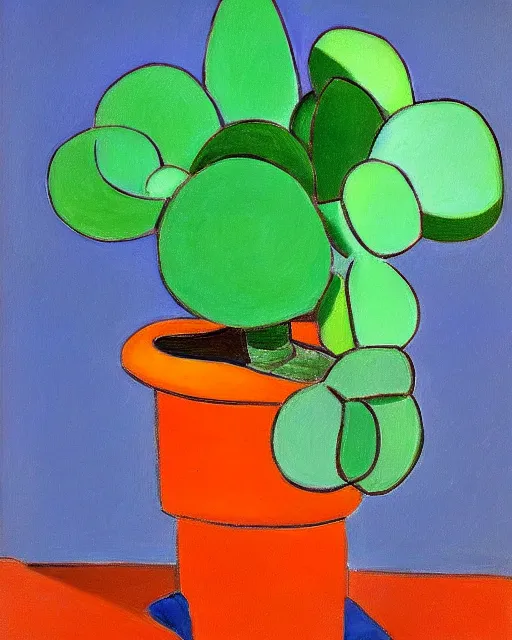 Prompt: succulent plant, painting, matisse