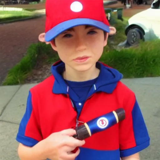 Prompt: real life ash Ketchum