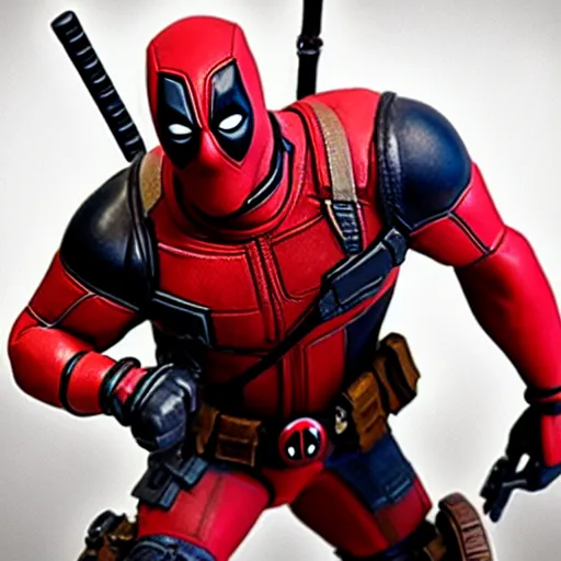 Image similar to Deadpool As seen in Pixar animated movie toy story . 4K quality super realistic