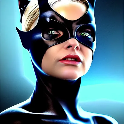 Prompt: epic professional digital art of Lindsay Mann as Catwoman, best on artstation, cgsociety, wlop, cosmic, epic, stunning, gorgeous, much detail, much wow