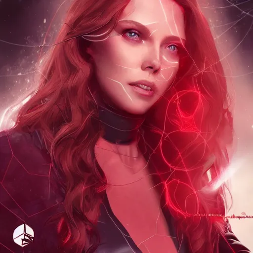 Image similar to still of scarlet witch in arcane, arcane art style, arcane aesthetic, artstation, cgsociety contest winner