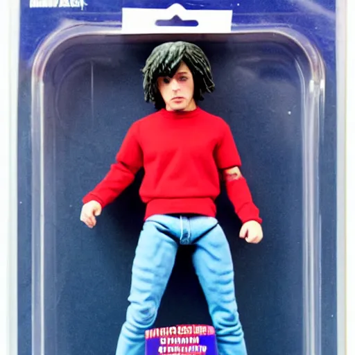 Image similar to lil xan, as an action figure, ebay photo