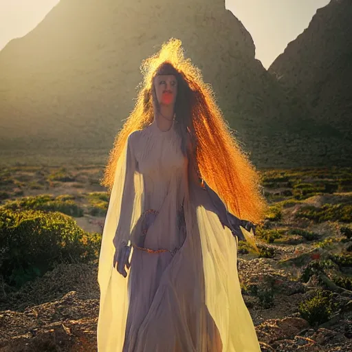 Prompt: beautiful bellidancer girl walks around Socotra among endemic plants, flowers and snags in a long transparent flowing dress and meets mystical animals, mystical insects, mystical birds, lizards, snakes, gorgeous, Atmosphere, hypnotic dimensions, mythology, Rococo, photorealism, ruan jia, steve mccurry, Zdzislaw Beksinski style, hyperrealistic, sharp focus, intricate concept art, digital painting, ambient lighting, 4k, hdt, artstation trending on Gsociety, trending on ArtstationHQ, trending on deviantart, professionally post-processed, wide-angle action dynamic portraithyperdetailed, hyper quality, 16K