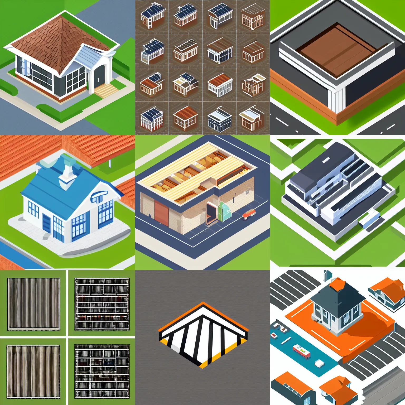 Prompt: webdesign icon for dutch roof, isometric