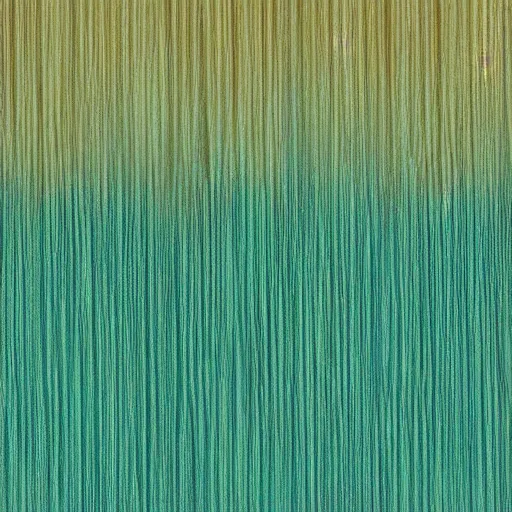 Prompt: jazzy vines, alpine green, aqua, and tan