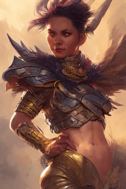 Image similar to amazon valkyrie athena, d & d, fantasy, portrait, highly detailed, headshot, digital painting, trending on artstation, concept art, sharp focus, illustration, art by artgerm and greg rutkowski and magali villeneuve