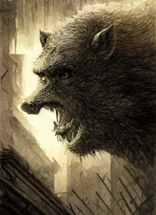 Prompt: portrait, ManBearPig, watercolor, dramatic lighting, cinematic, establishing shot, extremely high detail, foto realistic, cinematic lighting, pen and ink, intricate line drawings, by Yoshitaka Amano, Ruan Jia, Kentaro Miura, Artgerm, post processed, concept art, artstation, matte painting, style by eddie mendoza, raphael lacoste, alex ross