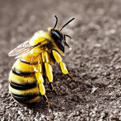 Image similar to bee using prisoner clothes