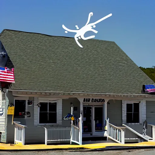 Image similar to a ufo hovering above Howard's pub ocracoke nc photo