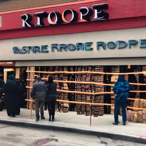 Image similar to the rope store incident on black friday