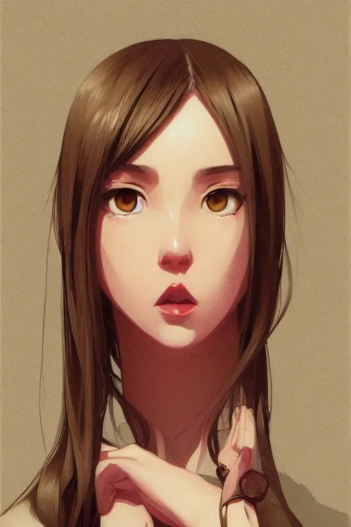 Image similar to a girl with her hands on her head, full shot, fine - face, realistic shaded perfect body, fine details. night setting. very anime style. realistic shaded lighting poster by ilya kuvshinov katsuhiro, magali villeneuve, artgerm, jeremy lipkin and michael garmash, rob rey and kentaro miura style, trending on art station