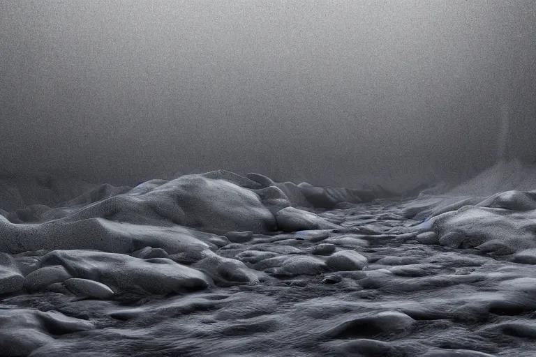 Image similar to a river of tears, in the style of Stephen Gammell, octane render, 8k resolution, hyper realistic