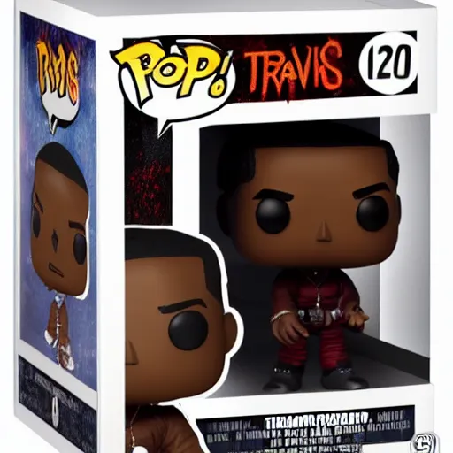 Image similar to Funko pop of Travis Scott