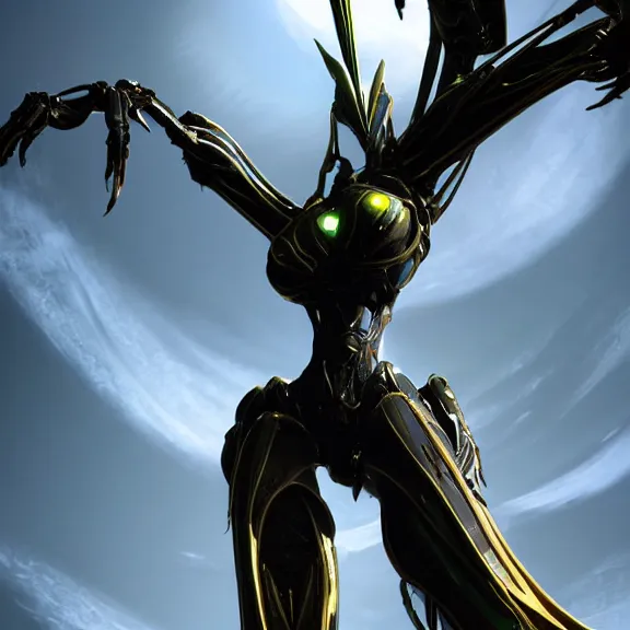 Image similar to highly detailed giantess shot, worms eye view, looking up at a giant 500 foot tall beautiful stunning saryn prime female warframe, as a stunning anthropomorphic robot female dragon, looming over you, walking toward you, detailed warframe legs towering over you, camera looking up, posing elegantly over you, sleek sharp claws, detailed robot dragon feet about to step on you, intimidating, proportionally accurate, two arms, two legs, camera close to the legs and feet, giantess shot, warframe fanart, ground view shot, cinematic low shot, high quality, captura, realistic, professional digital art, high end digital art, furry art, macro art, giantess art, anthro art, DeviantArt, artstation, Furaffinity, 3D realism, 8k HD octane render, epic lighting, depth of field