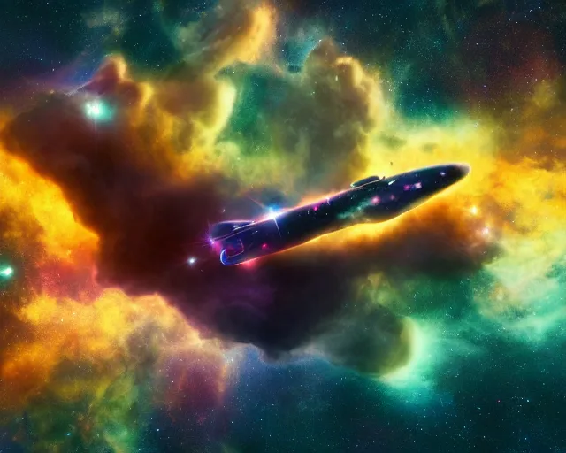 Prompt: starship in front of a nebula made of collapsing gas clouds and frozen young stars by eddie jones, eric barone in the style of pixelart, ultra realistic, smooth shadows, ultra detail, high resolution, cinematic, unreal 6, 8 k 3 d