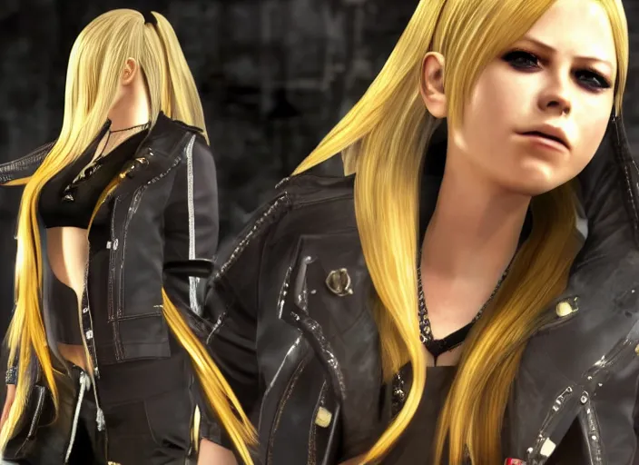 Image similar to Avril Lavigne as a playable character in Dead or Alive, detailed game screenshot 4K