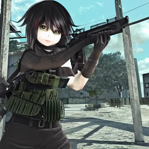 Image similar to inaba tewi in modern warfare 2 cover