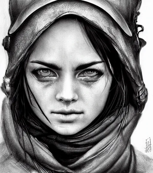 Image similar to fireman _ jeck, beautiful piercing eyes, realistic face, black and white drawing, in the style of greg rutkowski, fantasy, amazing detail, epic, intricate, elegant, smooth, sharp focus