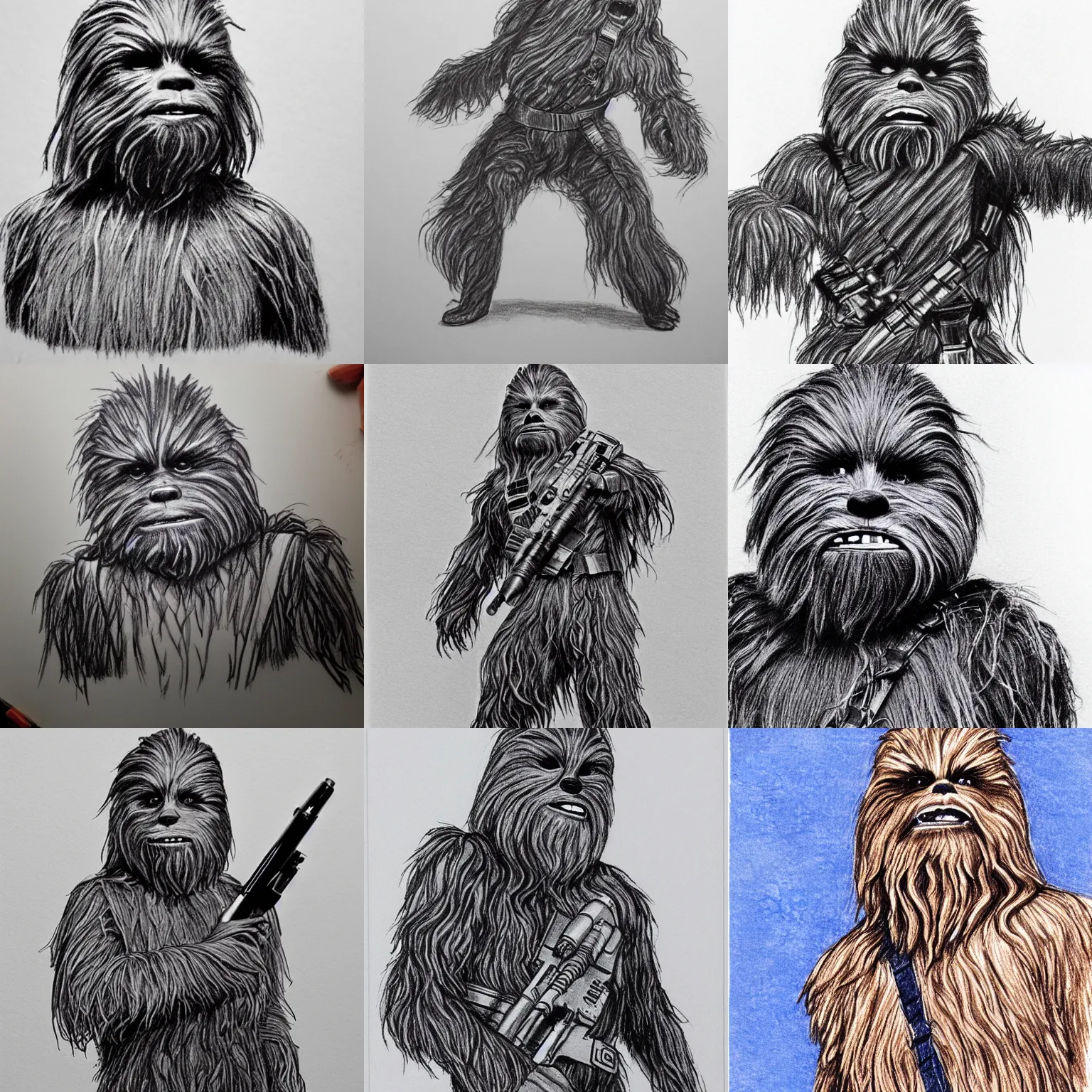 chewbacca drawing