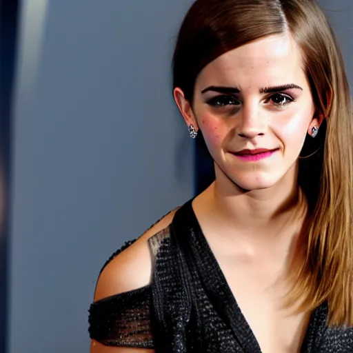 Image similar to emma watson smelling a fart