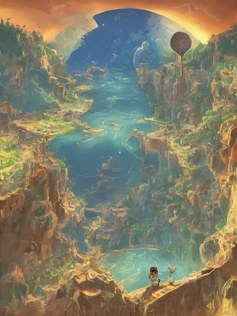 Image similar to finding our way home by Disney Concept Artists, blunt borders, golden ratio