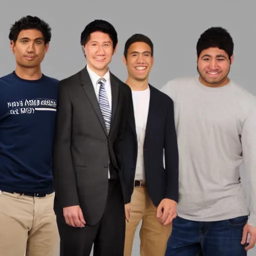 Image similar to average white man, average asian man, average black man, average latino man