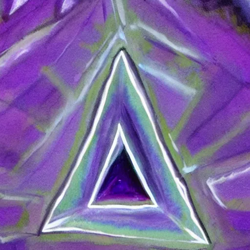 Image similar to Amethyst crystal shard radiating an evil dark glowing aura 🎨🖌️