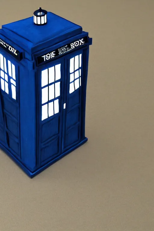 Prompt: tardis has legs, photorealistic, highly detailed,