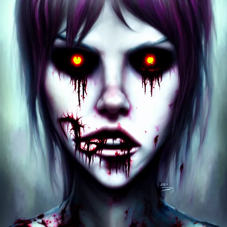 Prompt: epic professional digital art of emo zombie, best on artstation, cgsociety, wlop, cosmic, epic, stunning, gorgeous, much detail, much wow, masterpiece