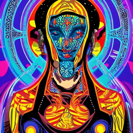 Image similar to cosmic terror by tristan eaton