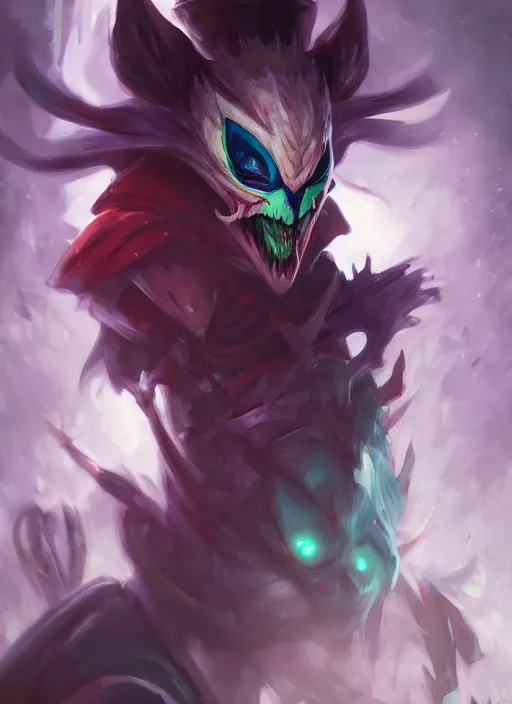 Image similar to shaco from league of legends, half body shot, path traced, realistic, highly detailed, high quality, digital painting, hd, alena aenami, lilia alvarado, shinji aramaki, karol bak, alphonse mucha, tom bagshaw