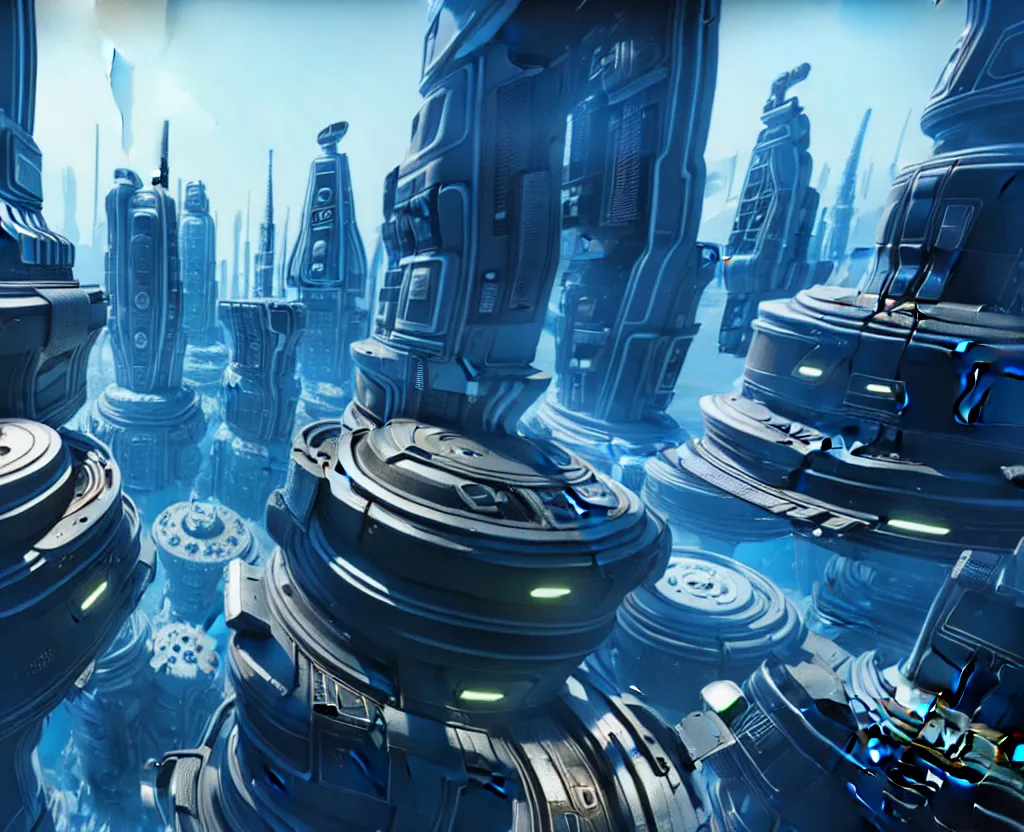 Prompt: futuristic sci-fi multiplanar city unside down no gravity, ultrarealistic, photorealistic, 8K, unreal engine 5