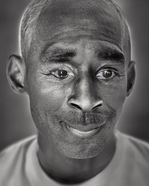 Image similar to facial portrait of kobe bryant, wrinkled, old and wrinkled, photography by steve mccurry, trending on artstation