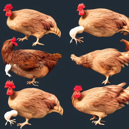 Image similar to chicken, anatomy half cut, infographic, higly detailed, 8 k, photorealistic, art concept, artstation, sharp focus