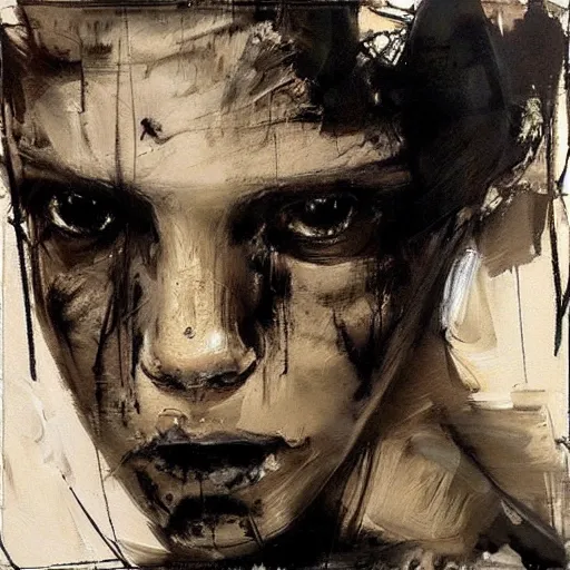 Prompt: baki paint by Guy Denning