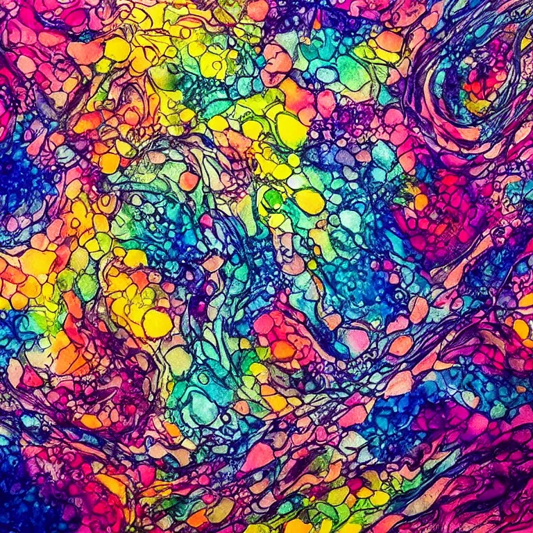 Image similar to alcohol ink art, abstract art, intricate, elegant, highly detailed, smooth, sharp focus, desaturated colors, art by marissa recker and ksenyart and lou jordan and alexis bonavitacola
