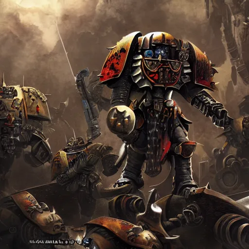 Image similar to Warhammer40k, grimdark, digital art, highly detailed