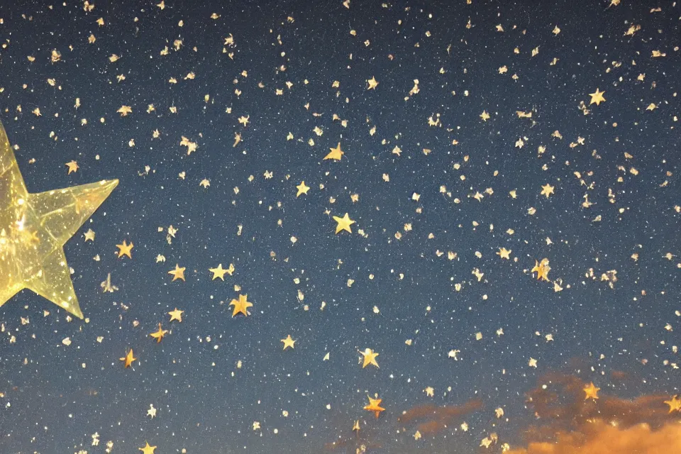 Prompt: the stars are falling out of the sky
