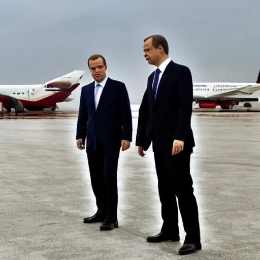 Image similar to medvedev travels to georgia, photo in color