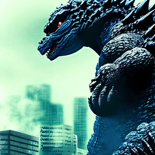 Image similar to godzilla, highly detailed, digital painting, smooth, sharp focus, illustration, ultra realistic, 8 k, art by hideaki anno