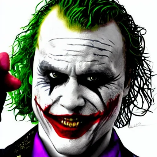 Image similar to heath ledger joker