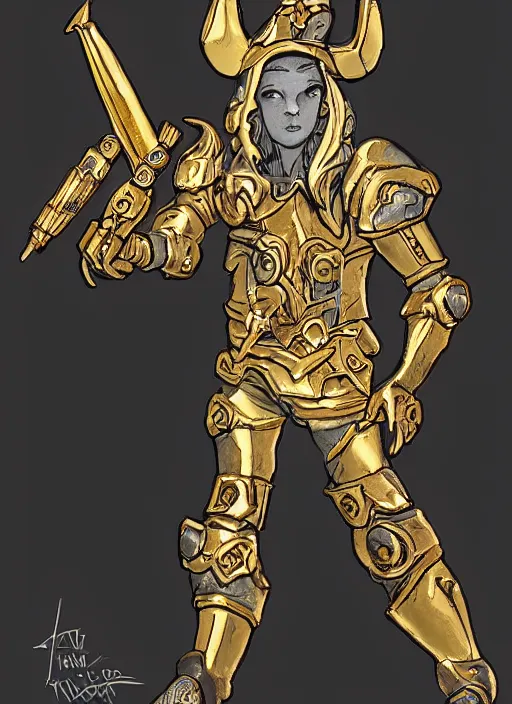 Image similar to gold paladin, james jean style, claymation style,