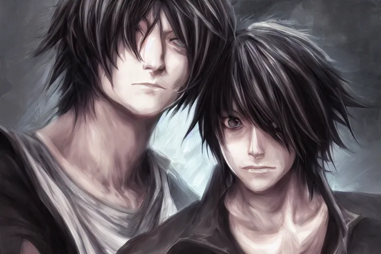 Image similar to l · lawliet, hunchback, death note, d & d, fantasy, portrait, highly detailed, headshot, digital painting, wlop